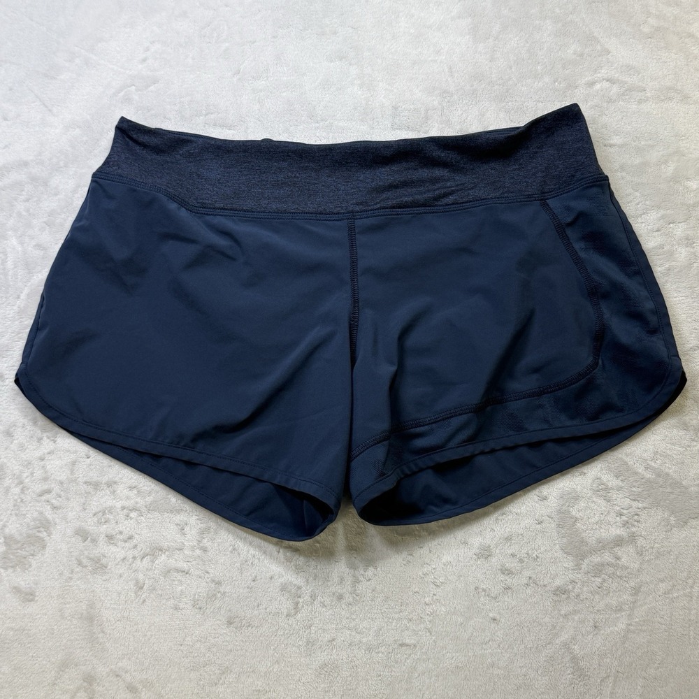 Rabbit‎ Running Shorts Womens Large Blue Athletic Lined Activewear